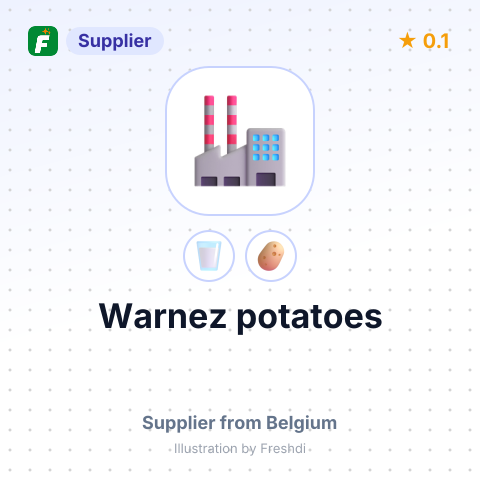 Warnez potatoes – summary card, no photo uploaded yet