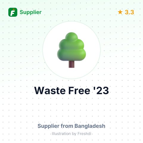 Waste Free '23 – summary card, no photo uploaded yet