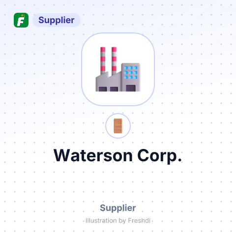 Waterson Corp. – summary card, no photo uploaded yet