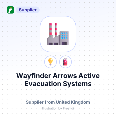 Wayfinder Arrows Active Evacuation Systems – summary card, no photo uploaded yet