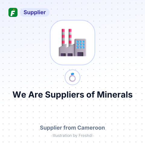 We Are Suppliers of Minerals – summary card, no photo uploaded yet