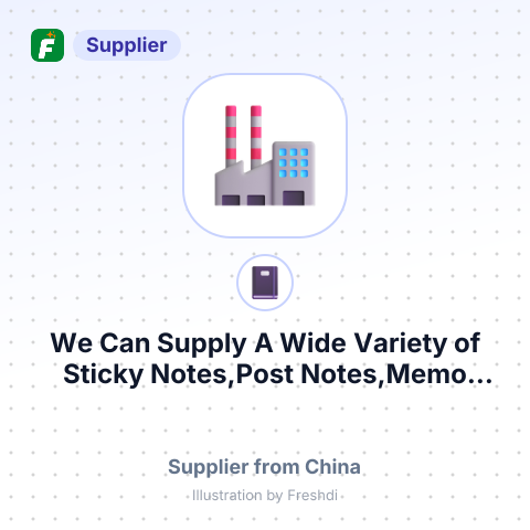 We Can Supply A Wide Variety of Sticky Notes,Post Notes,Memo Notes,Sticky Pad Cube,Sticky Note Pad,F – summary card, no photo uploaded yet