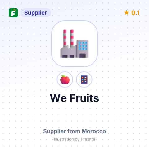 We Fruits  – summary card, no photo uploaded yet