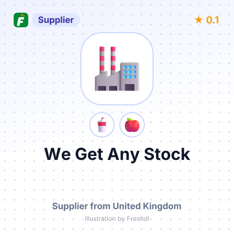 We Get Any Stock – summary card, no photo uploaded yet