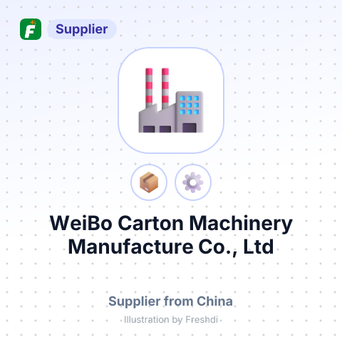 WeiBo Carton Machinery Manufacture Co., Ltd – summary card, no photo uploaded yet