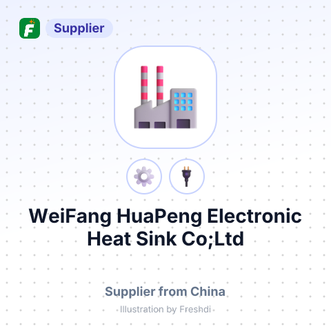 WeiFang HuaPeng Electronic Heat Sink Co;Ltd – summary card, no photo uploaded yet