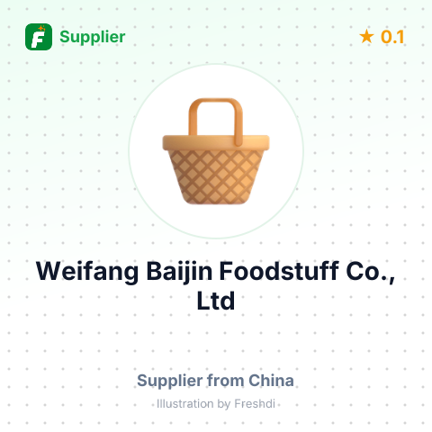 Weifang Baijin Foodstuff Co., Ltd – summary card, no photo uploaded yet