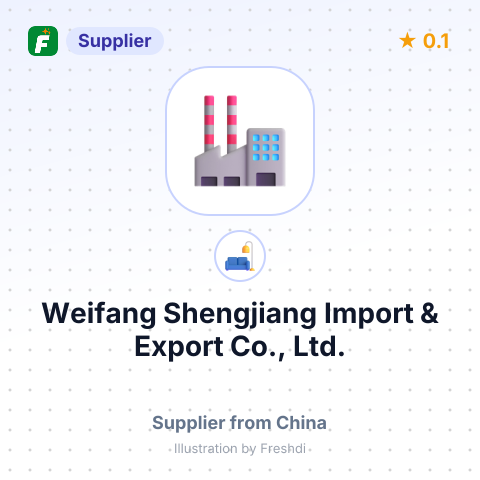 Weifang Shengjiang Import & Export Co., Ltd.  – summary card, no photo uploaded yet