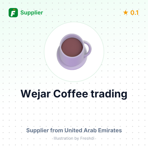 Wejar Coffee trading – summary card, no photo uploaded yet