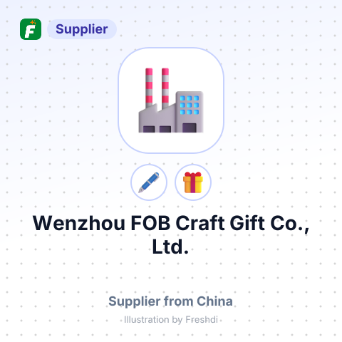 Wenzhou FOB Craft Gift Co., Ltd. – summary card, no photo uploaded yet