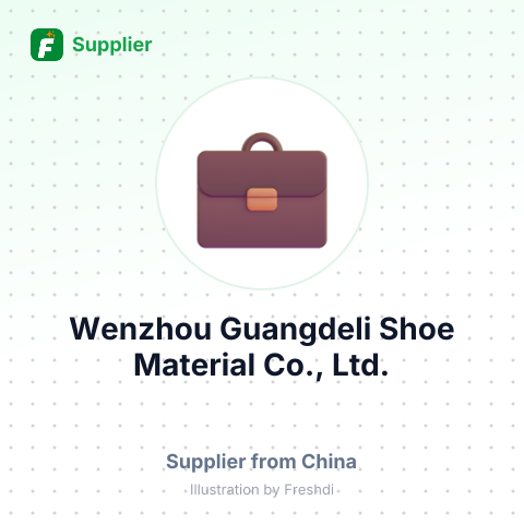 Wenzhou Guangdeli Shoe Material Co., Ltd. – summary card, no photo uploaded yet