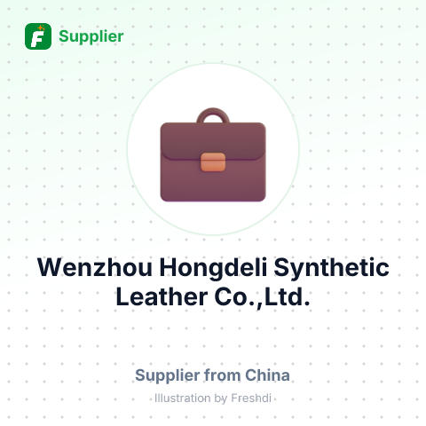 Wenzhou Hongdeli Synthetic Leather Co.,Ltd. – summary card, no photo uploaded yet