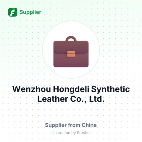 Wenzhou Hongdeli Synthetic Leather Co., Ltd. – summary card, no photo uploaded yet
