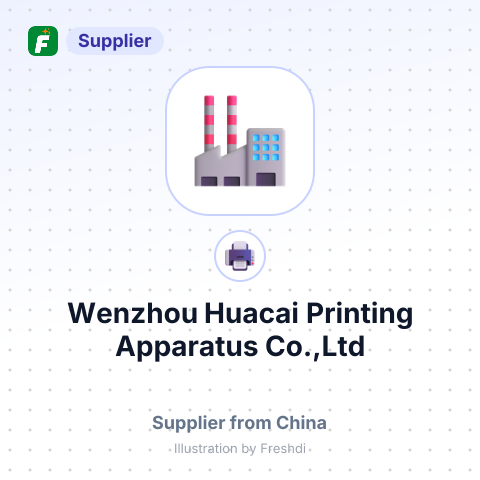 Wenzhou Huacai Printing Apparatus Co.,Ltd – summary card, no photo uploaded yet