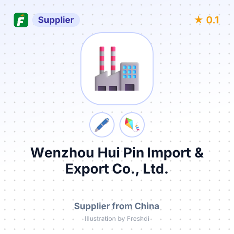 Wenzhou Hui Pin Import & Export Co., Ltd. – summary card, no photo uploaded yet