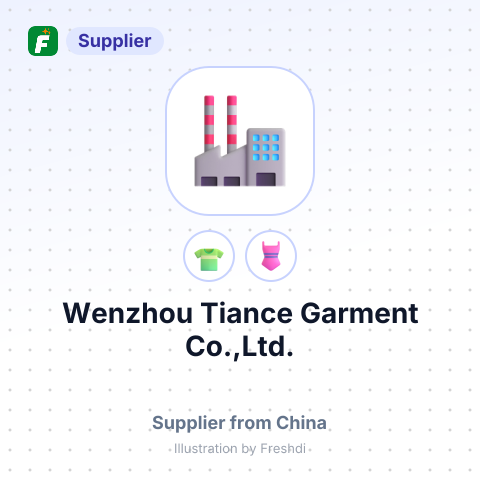Wenzhou Tiance Garment Co.,Ltd. – summary card, no photo uploaded yet