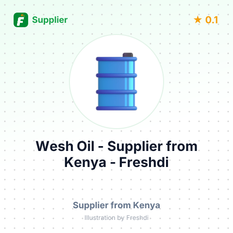 Wesh Oil  – summary card, no photo uploaded yet