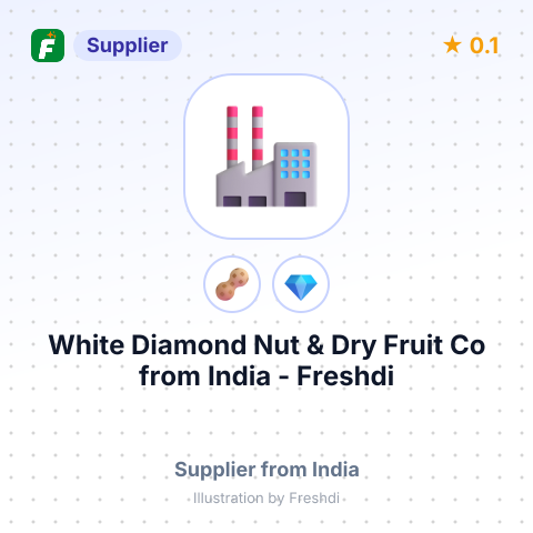 White Diamond Nut & Dry Fruit Co  – summary card, no photo uploaded yet