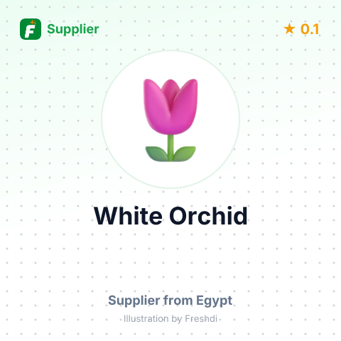 White Orchid – summary card, no photo uploaded yet