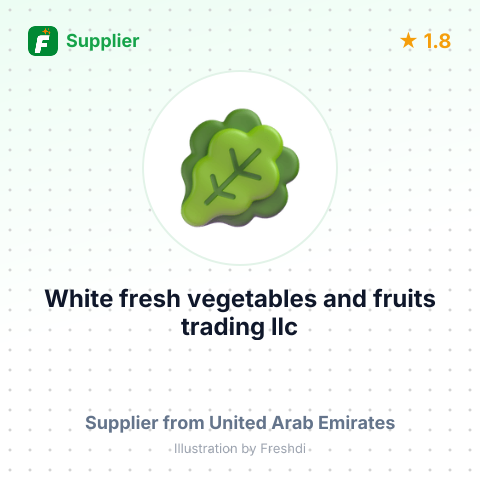 White fresh vegetables and fruits trading llc – summary card, no photo uploaded yet