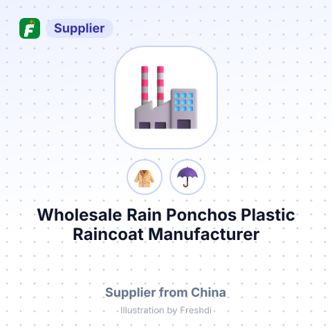 Wholesale Rain Ponchos Plastic Raincoat Manufacturer – summary card, no photo uploaded yet