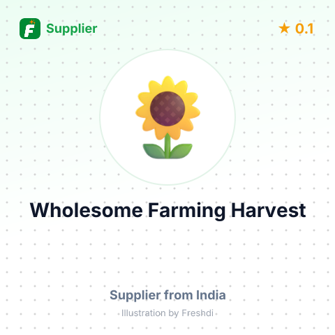 Wholesome Farming Harvest – summary card, no photo uploaded yet