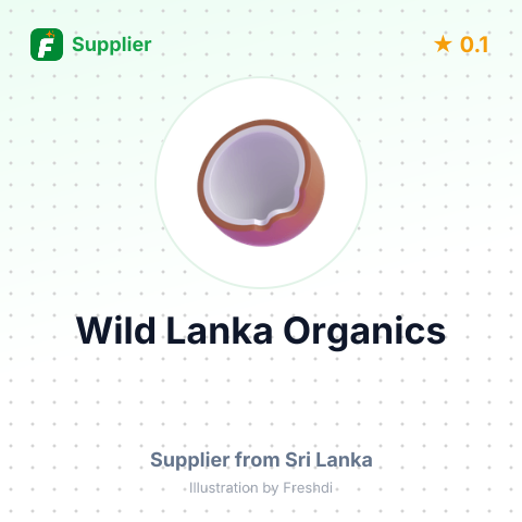Wild Lanka Organics  – summary card, no photo uploaded yet