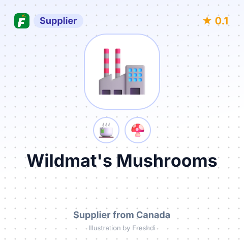 Wildmat's Mushrooms  – summary card, no photo uploaded yet