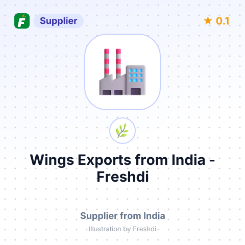 Wings Exports  – summary card, no photo uploaded yet
