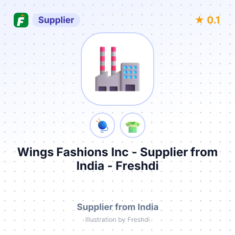 Wings Fashions Inc  – summary card, no photo uploaded yet