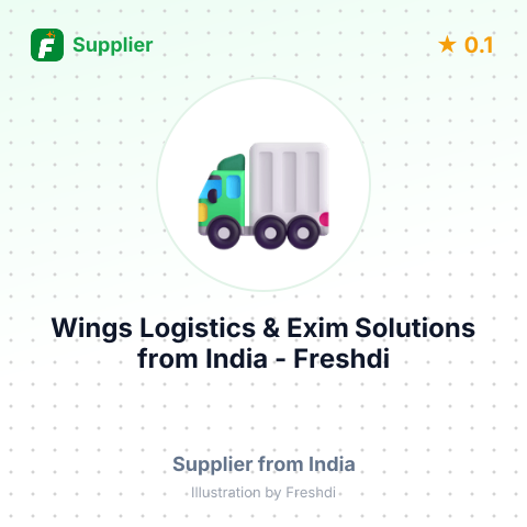 Wings Logistics & Exim Solutions  – summary card, no photo uploaded yet