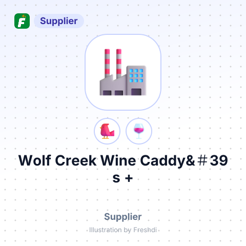 Wolf Creek Wine Caddy&＃39;s + – summary card, no photo uploaded yet
