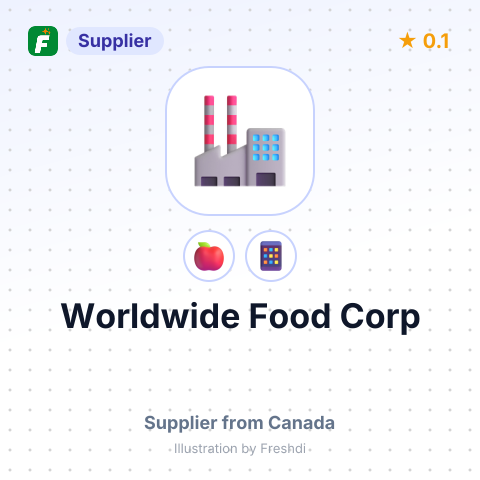 Worldwide Food Corp  – summary card, no photo uploaded yet