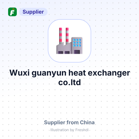 Wuxi guanyun heat exchanger co.ltd – summary card, no photo uploaded yet