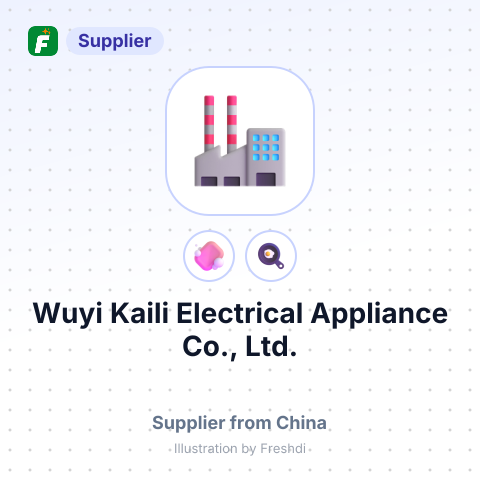 Wuyi Kaili Electrical Appliance Co., Ltd. – summary card, no photo uploaded yet