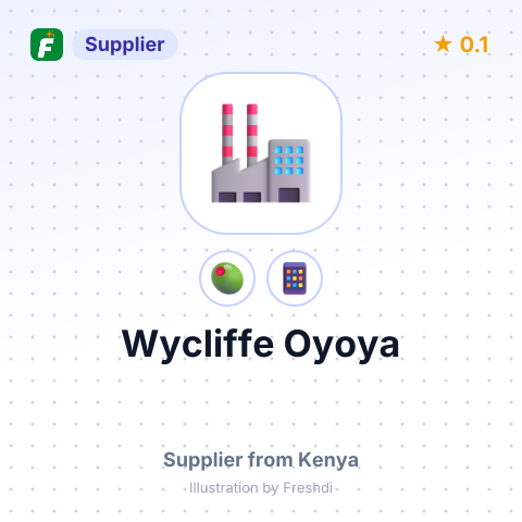 Wycliffe Oyoya  – summary card, no photo uploaded yet