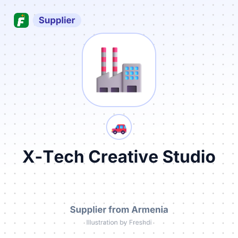 X-Tech Creative Studio – summary card, no photo uploaded yet