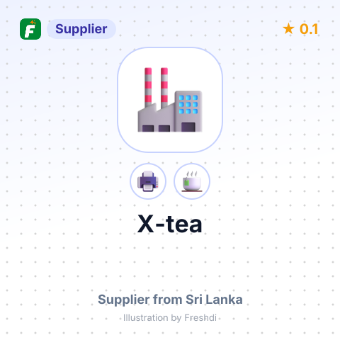 X-tea – summary card, no photo uploaded yet