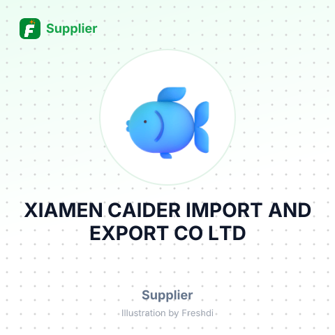 XIAMEN CAIDER IMPORT AND EXPORT CO LTD – summary card, no photo uploaded yet