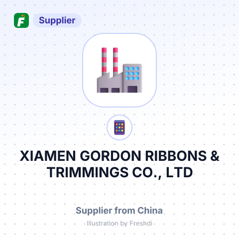 XIAMEN GORDON RIBBONS & TRIMMINGS CO., LTD – summary card, no photo uploaded yet
