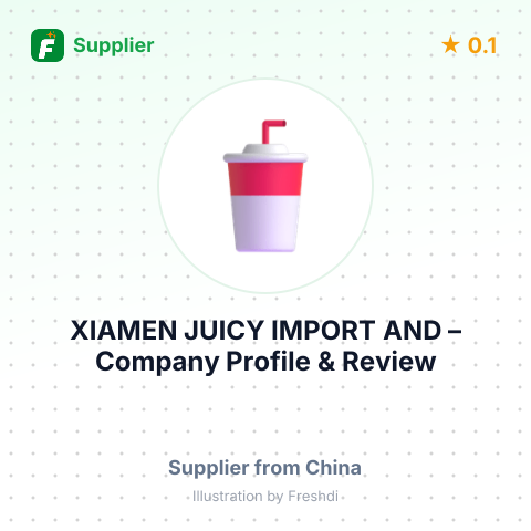 XIAMEN JUICY IMPORT AND – summary card, no photo uploaded yet