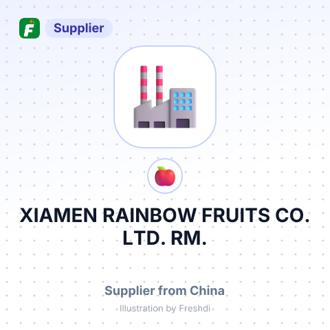 XIAMEN RAINBOW FRUITS CO. LTD. RM. – summary card, no photo uploaded yet
