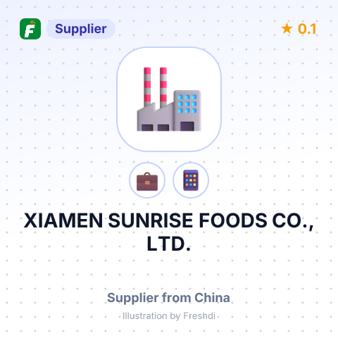 XIAMEN SUNRISE FOODS CO., LTD. – summary card, no photo uploaded yet