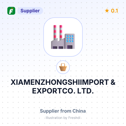 XIAMENZHONGSHIIMPORT & EXPORTCO., LTD. – summary card, no photo uploaded yet