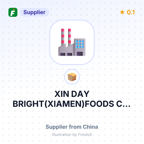 XIN DAY BRIGHT(XIAMEN)FOODS CO., LTD. – summary card, no photo uploaded yet