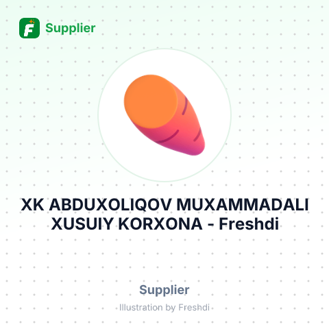 XK ABDUXOLIQOV MUXAMMADALI ХUSUIY KORXONA – summary card, no photo uploaded yet