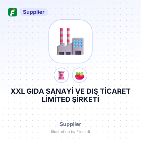 XXL GIDA SANAYİ VE DIŞ TİCARET LİMİTED ŞİRKETİ – summary card, no photo uploaded yet