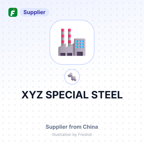XYZ SPECIAL STEEL – summary card, no photo uploaded yet