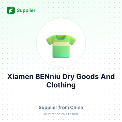 Xiamen BENniu Dry Goods And Clothing – summary card, no photo uploaded yet