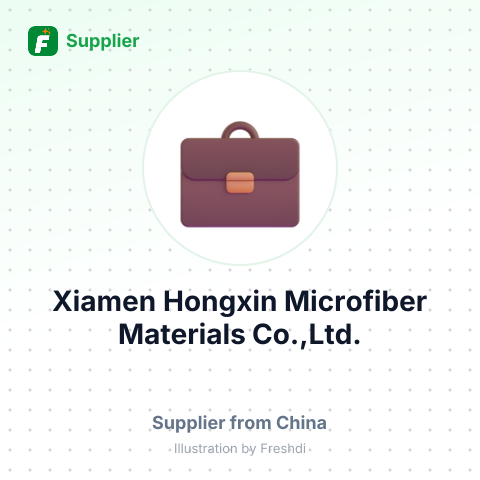 Xiamen Hongxin Microfiber Materials Co.,Ltd. – summary card, no photo uploaded yet